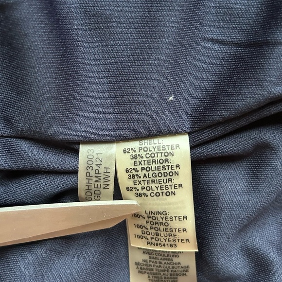 Guess Navy Blue and White Striped Criss-Cross Back Mini Bodycon Dress Size 2 - Picture 5 of 7